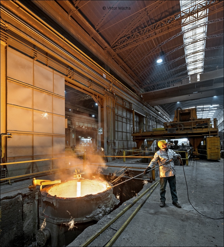 Acciaieria Fonderia Cividale, měření teploty oceli