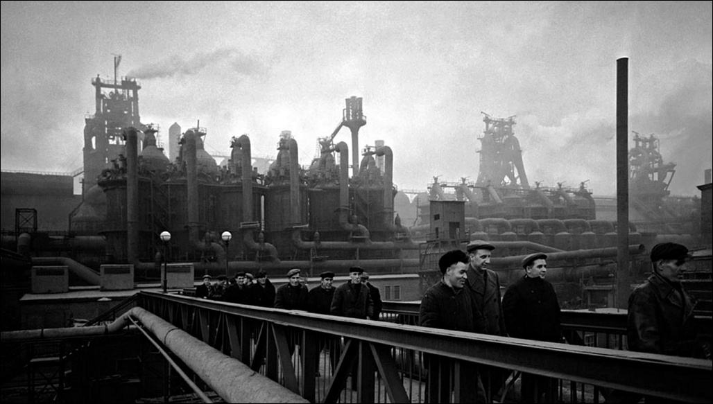 Čeljabinské železárny v roce 1957