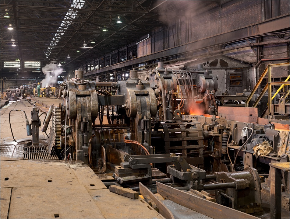 válcovna Gautier Steel, 14 Inch rolling mill